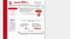 Desktop Screenshot of corporacionsigma.com